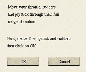 Joystick calibration in Aces High